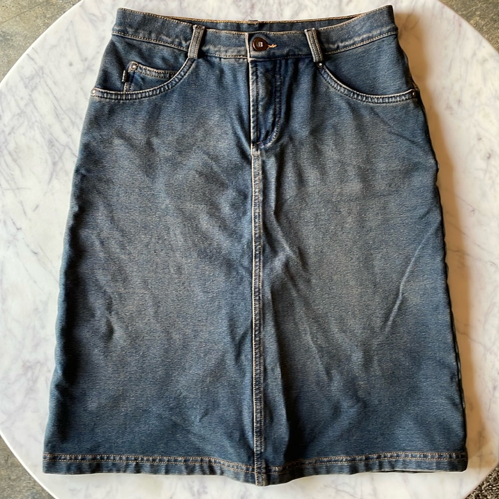 Awesome Bisou Bisou Denim Skirt Size 4